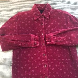 Corduroy button down shirt